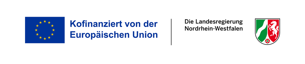Kofinanziert von der Europäischen Union – Die Landesregierung Nordrhein-Westfalen